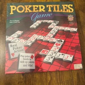 MasterPieces Poker Tiles Game Vintage 2005 Sealed Discontinued‎ Board Game